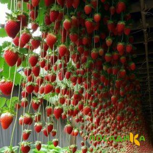 Клубника ампельная Анастасия купить по цене от 370р. в интернет-магазине «Посадика» с доставкой почтой в в Чехове и по всей России – [изображение №1].